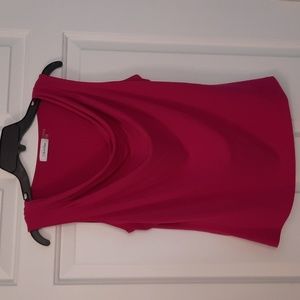 Calvin Klein sz L sleeveless dressy shirt like new